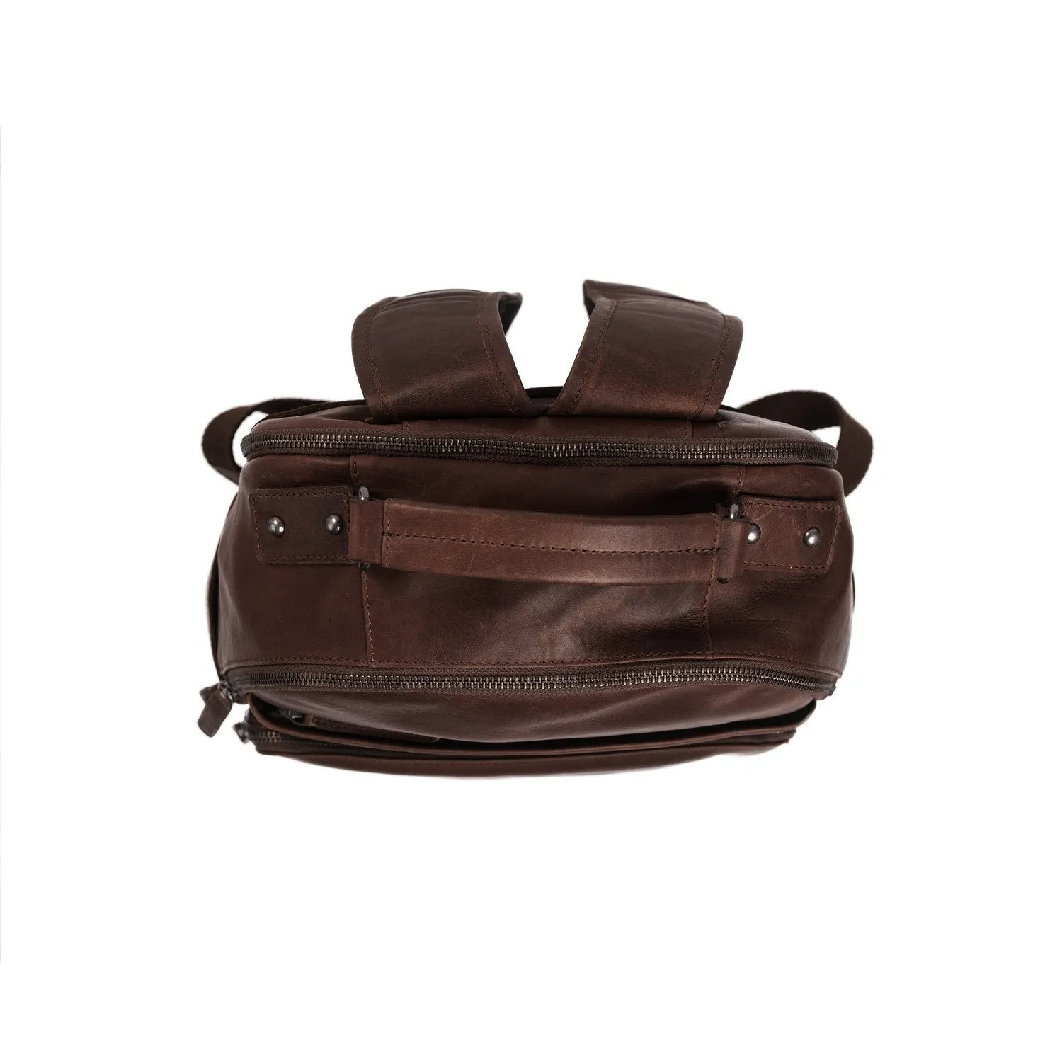 Leather Backpack Brown Austin