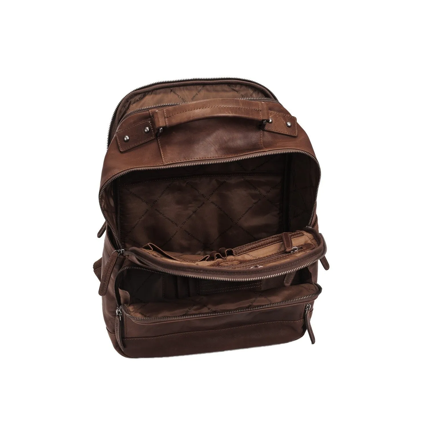 Leather Backpack Brown Austin