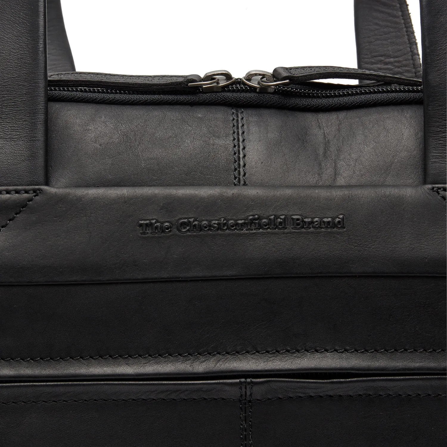 Leather Laptop Bag Black Ryan