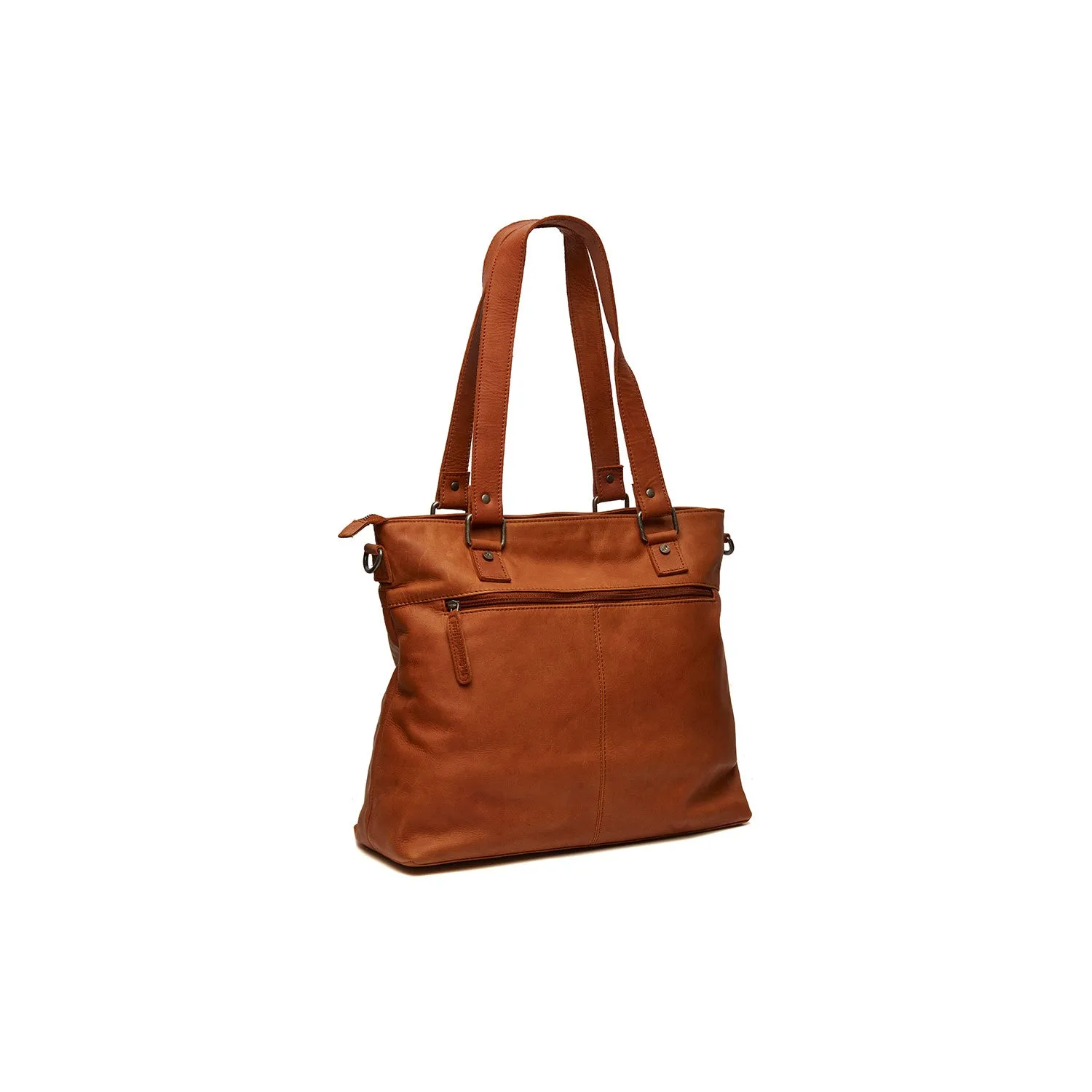 Leather Shopper Cognac Rome