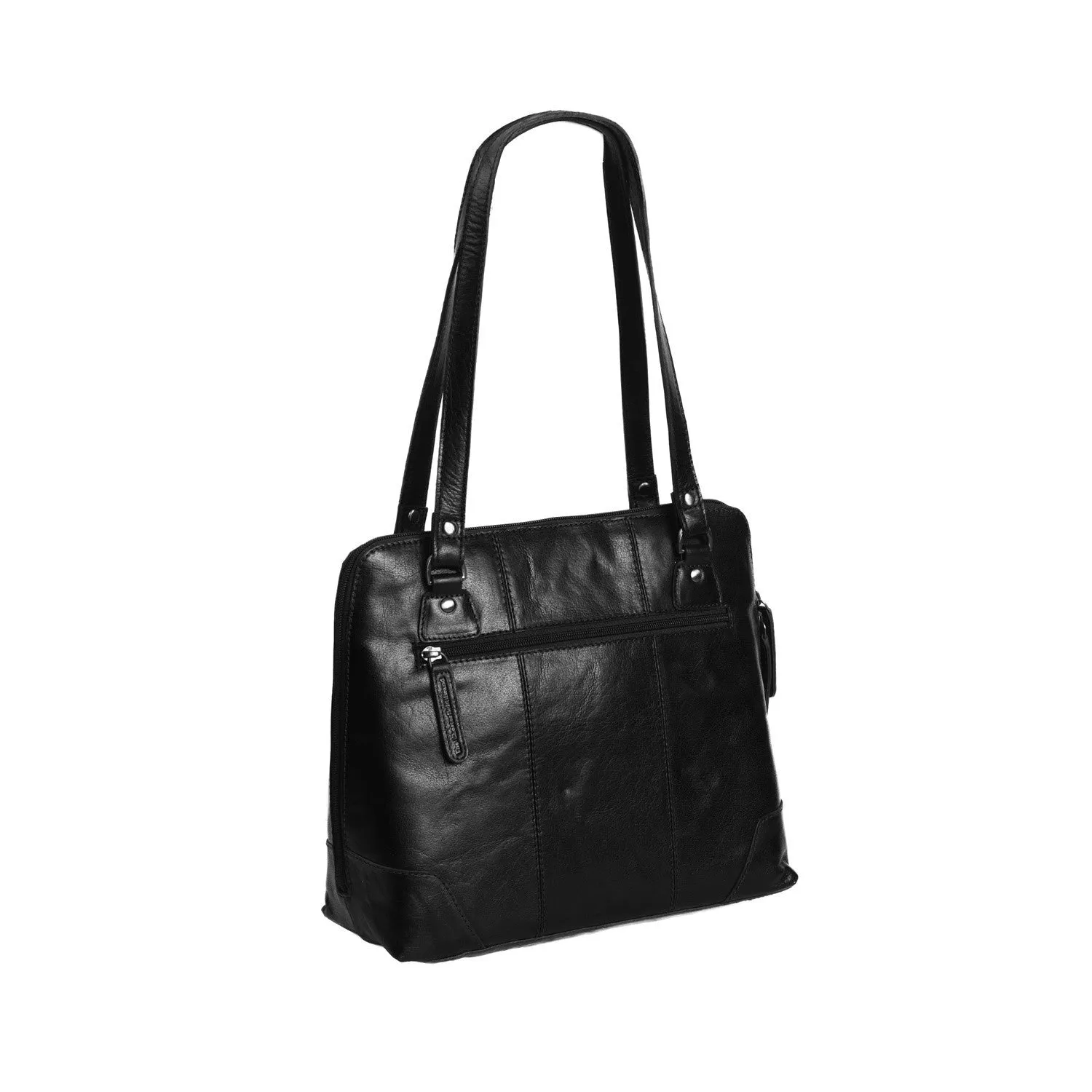 Leather Shoulder Bag Black Elly