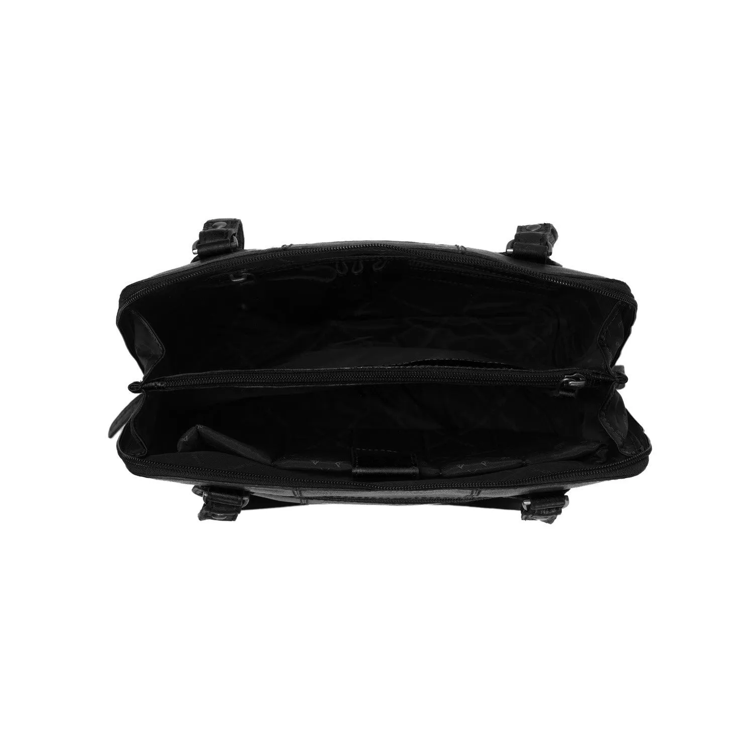 Leather Shoulder Bag Black Elly