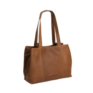 Leather Shoulder Bag Cognac Gail