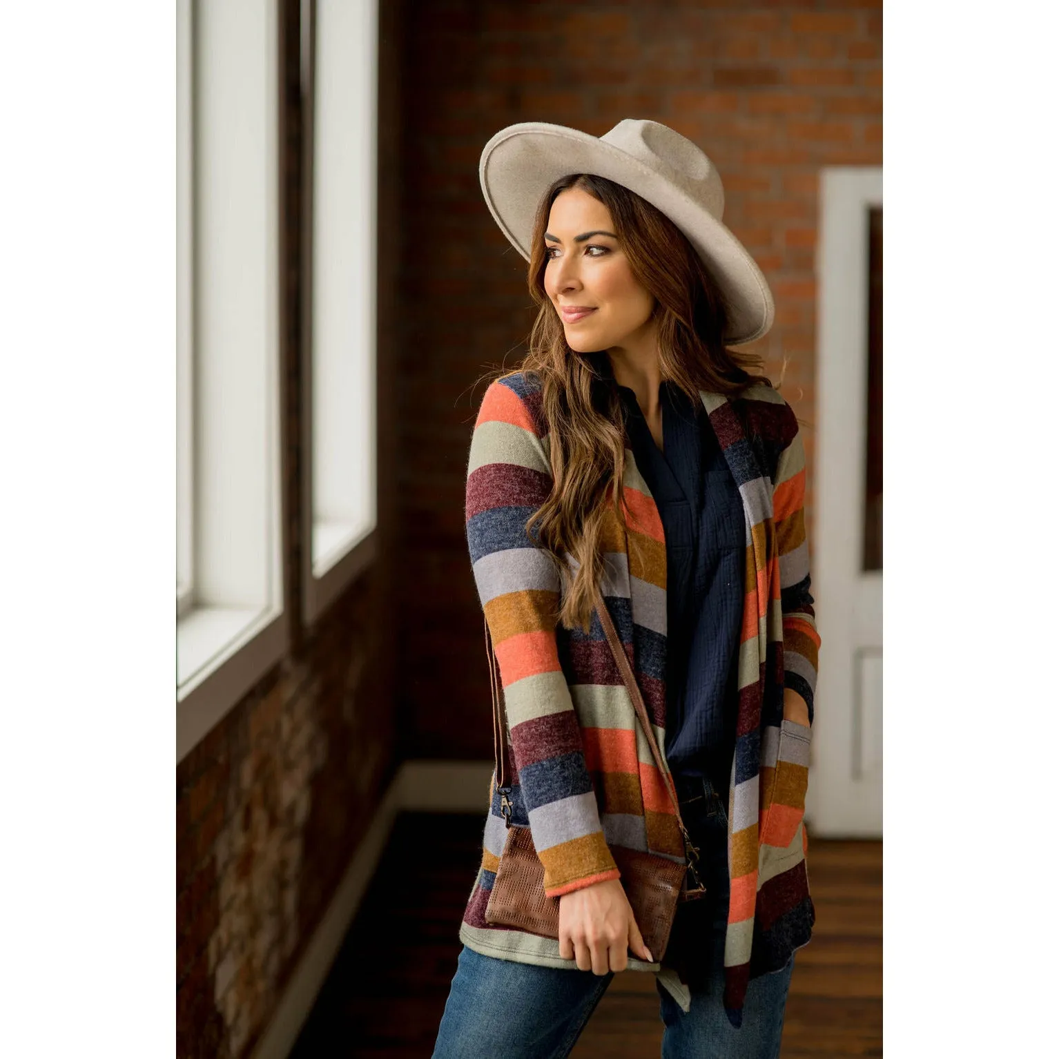 Lightweight Color Blocked Cardigan