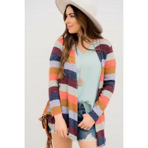 Lightweight Color Blocked Cardigan