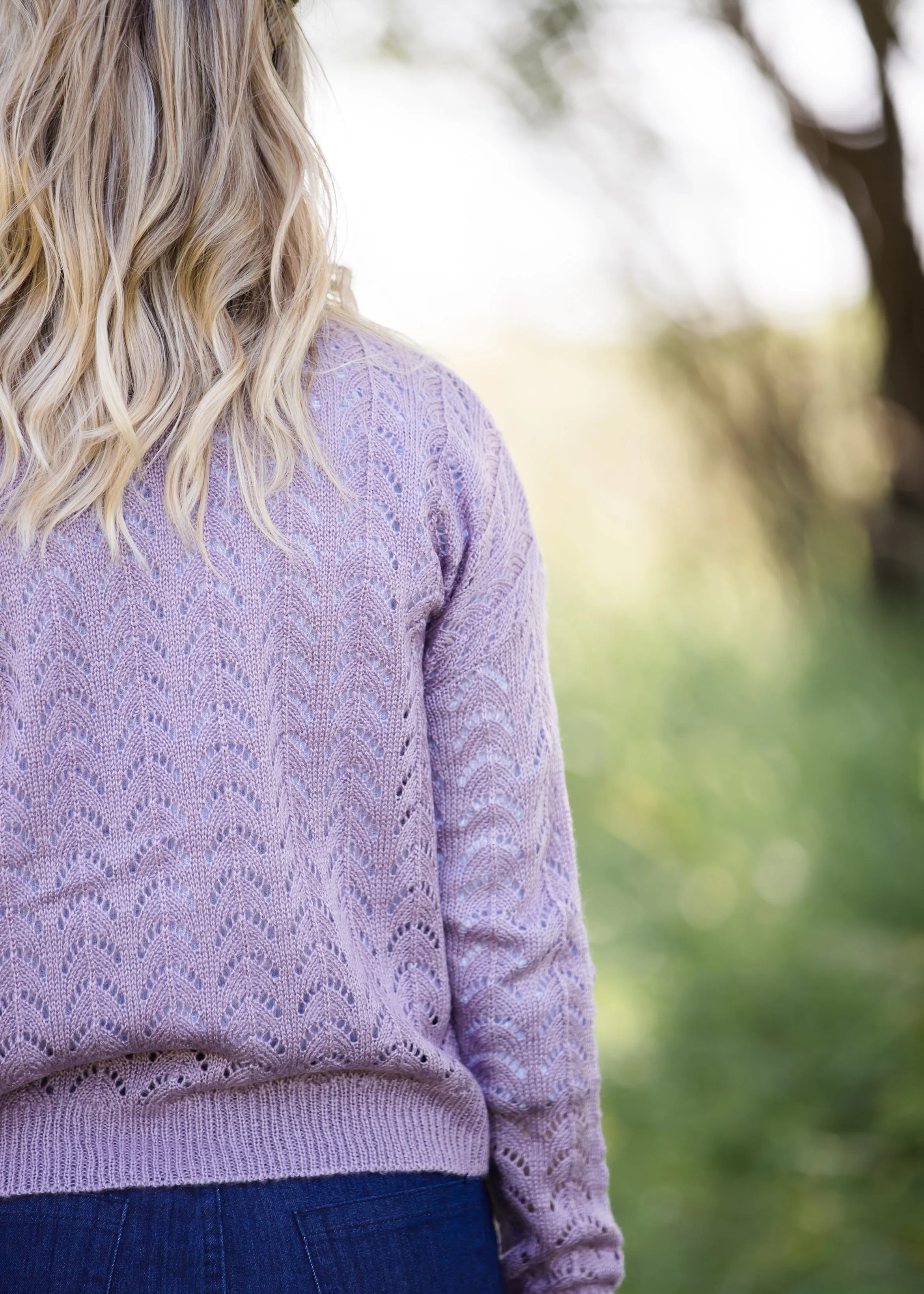 Lightweight Crochet Knit Sweater