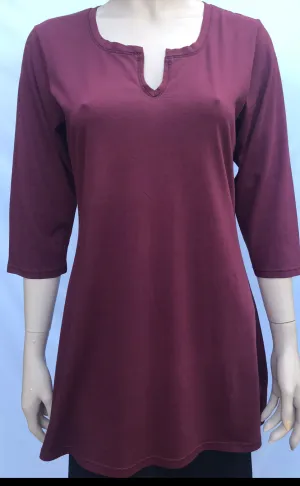 Lightweight Jersey Tunic - Mulberry