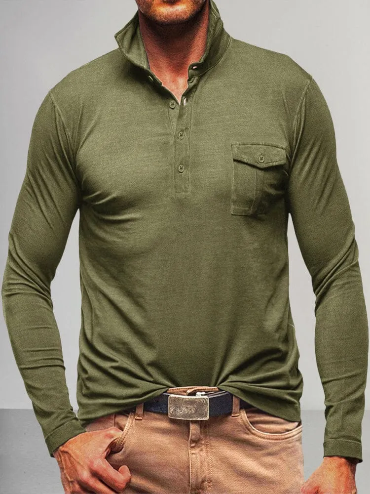 Lightweight Solid Polo Shirt