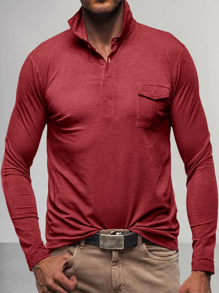 Lightweight Solid Polo Shirt