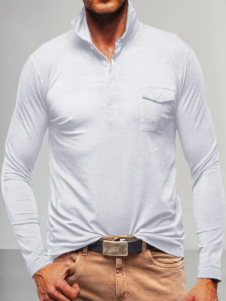 Lightweight Solid Polo Shirt