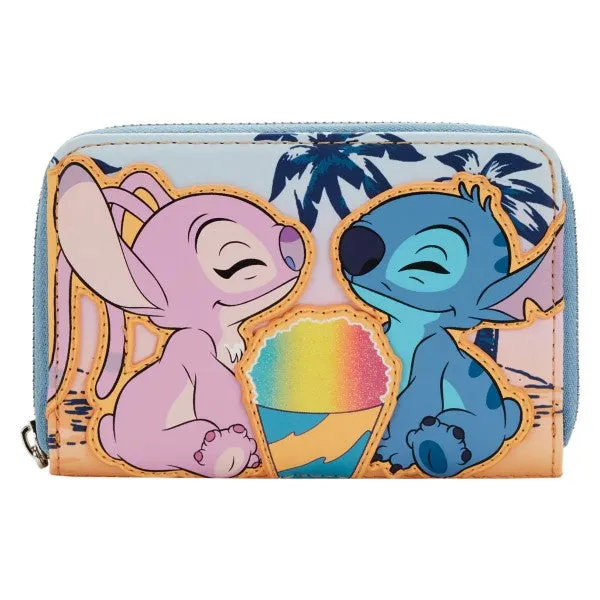 Lilo & Stitch Angel and Stitch Snow Cone Date Zip Around Wallet