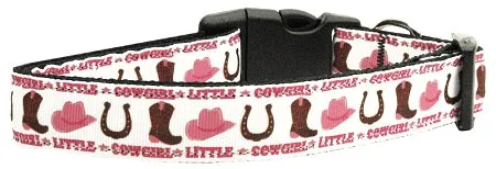 Little Cowgirl Nylon Dog Collar Xs