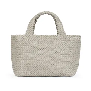 Lusso: Stone Woven Leather Handbag