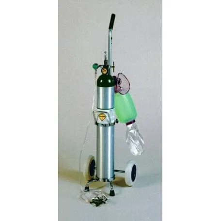 MADA Medical E Oxygen Cylinder Resuscitator Kit on Cart