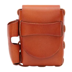 Men Genuine Leather Cigaret Case Storage Bag Retro Waterproof Waist Belt