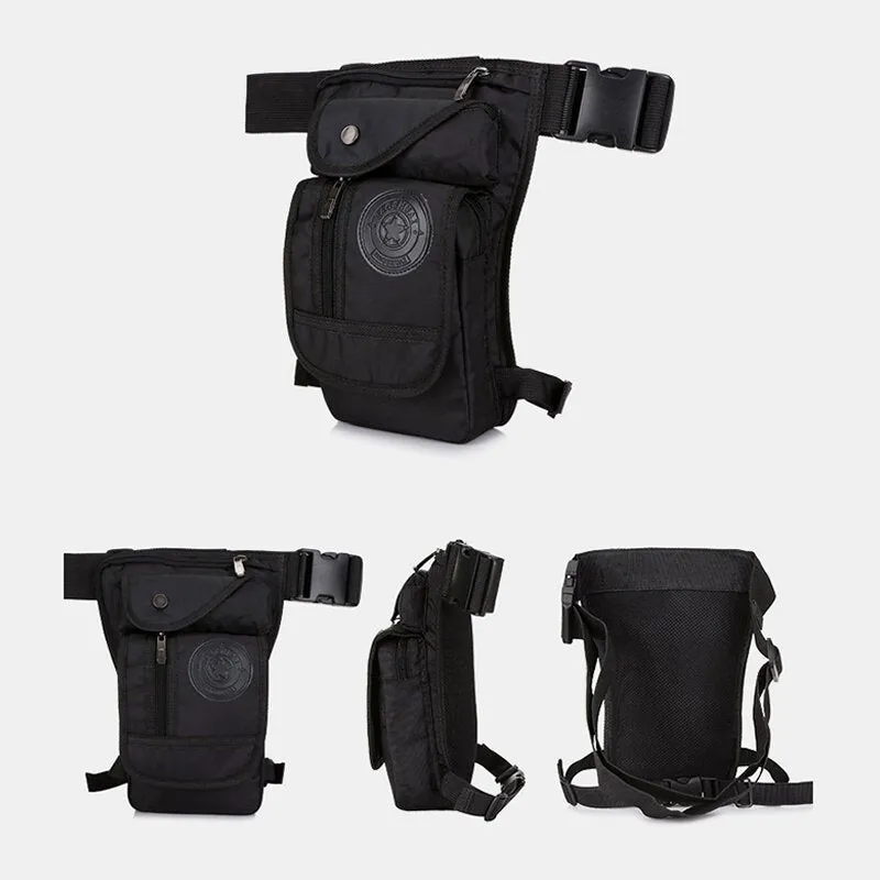 Men Multifunctional Fashion Nylon Leg Pouch For Travel Sports Waist Bag