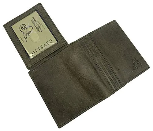 Men's RFID Blocking Genuine Leather Unique L Shape Bifold Wallet USA Series Wallets for Men