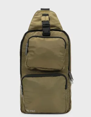 Mi-Pac Nylon Task Cross Body Bag - Khaki