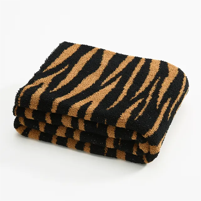 Microfiber Tiger Stripe Throw