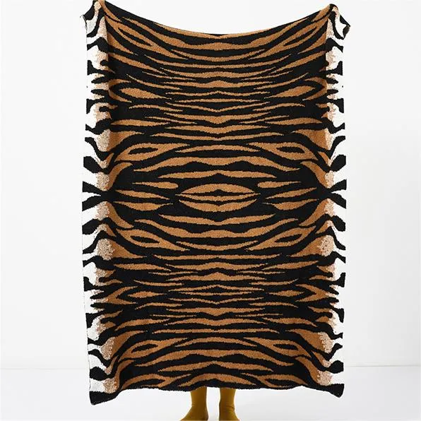 Microfiber Tiger Stripe Throw