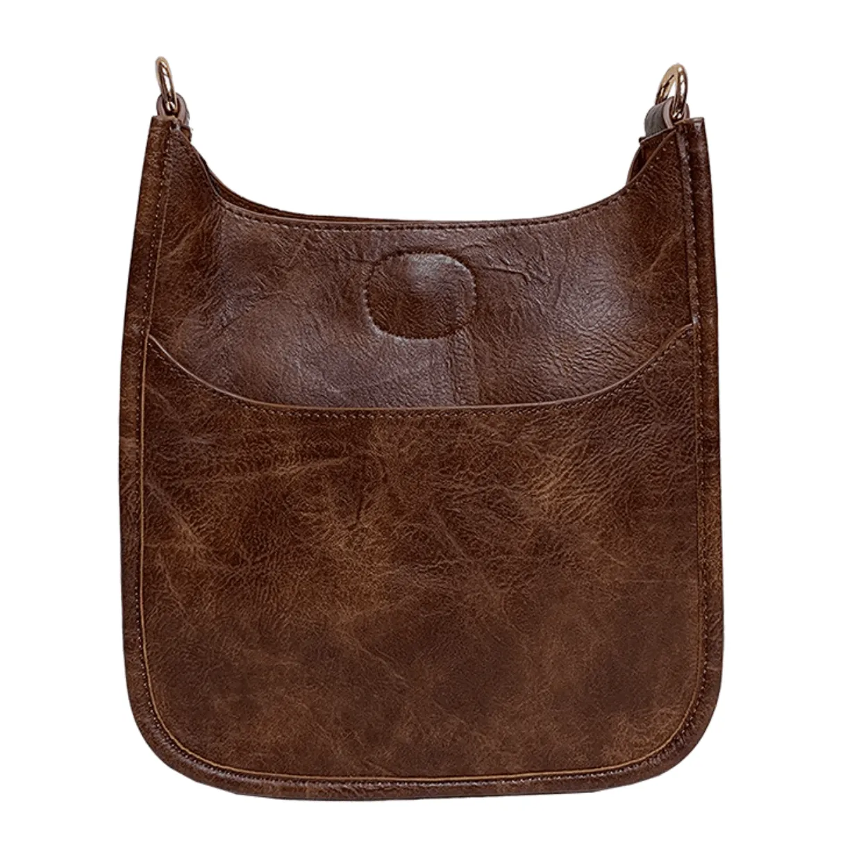 Mini Vegan Leather Messenger Bag