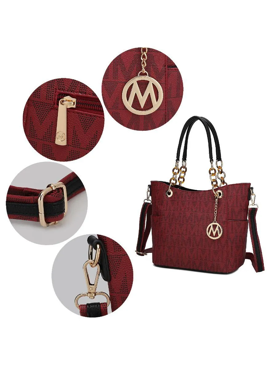 MKF Collection Kissaten Milan M Signature Tote Handbag by Mia k