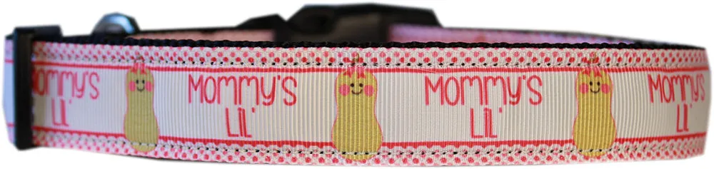 Mommy's Lil Peanut Nylon Dog Collar Md