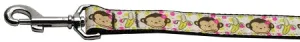 Monkeys And Bananas Nylon Dog Leash 3-8 Inch Wide 6ft Long