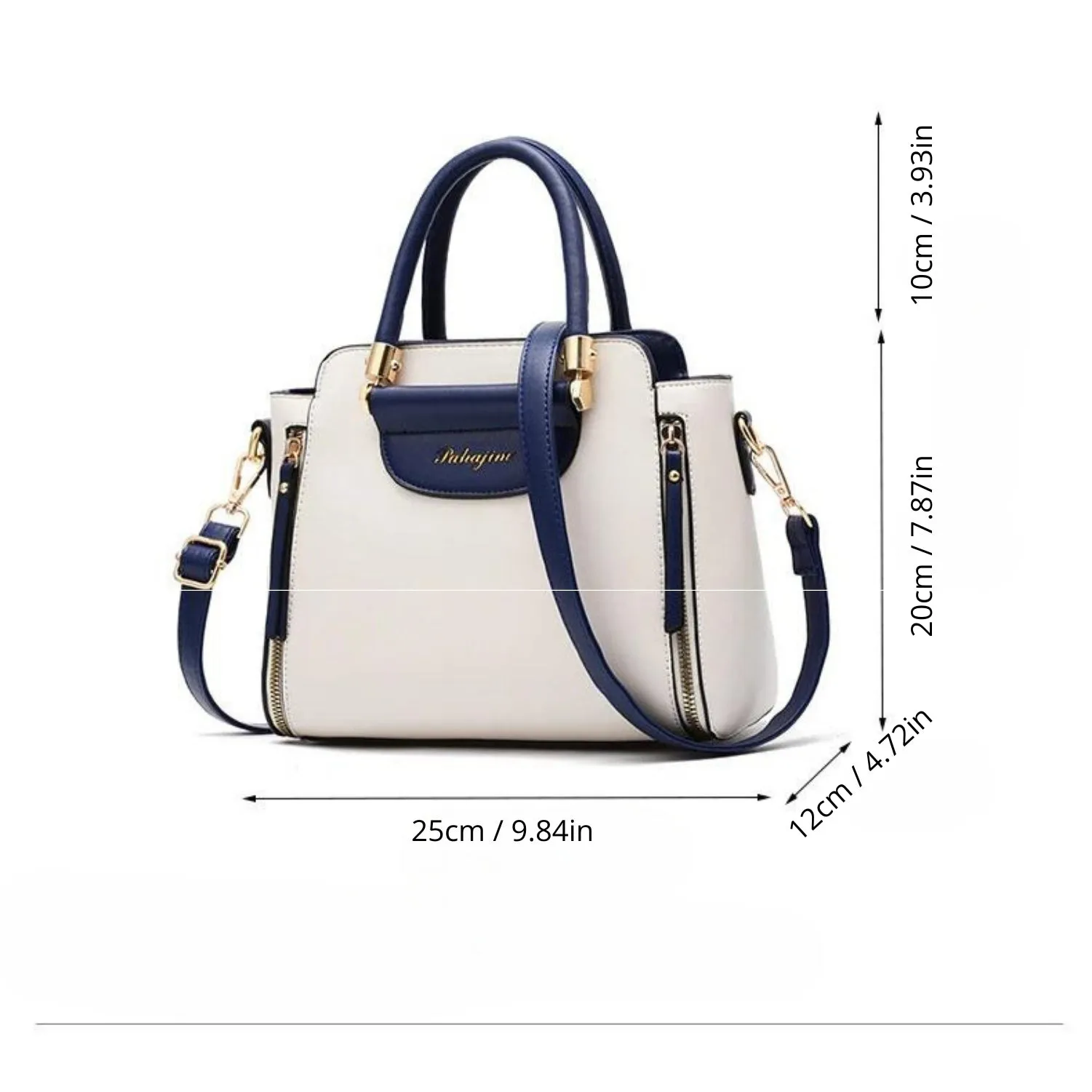 Nautical Elegance PU Leather Satchel