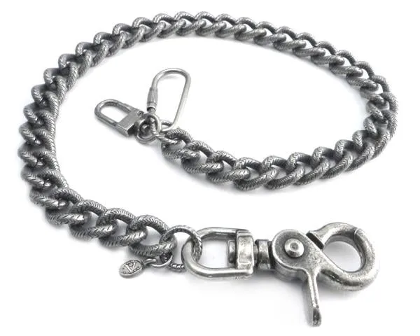 NC13H Twisted Curb Chain with Hash marks Wallet Chain 16"