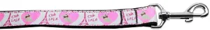 Oh La La Paris Nylon Dog Leash 3-8 Inch Wide 6ft Long