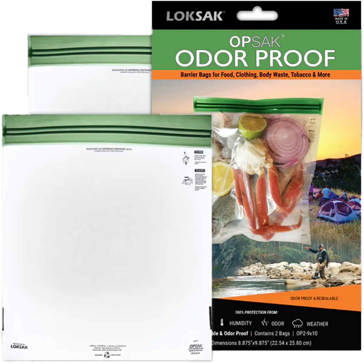 Opsak Barrier Bag 9" x 10" (2 Pack)