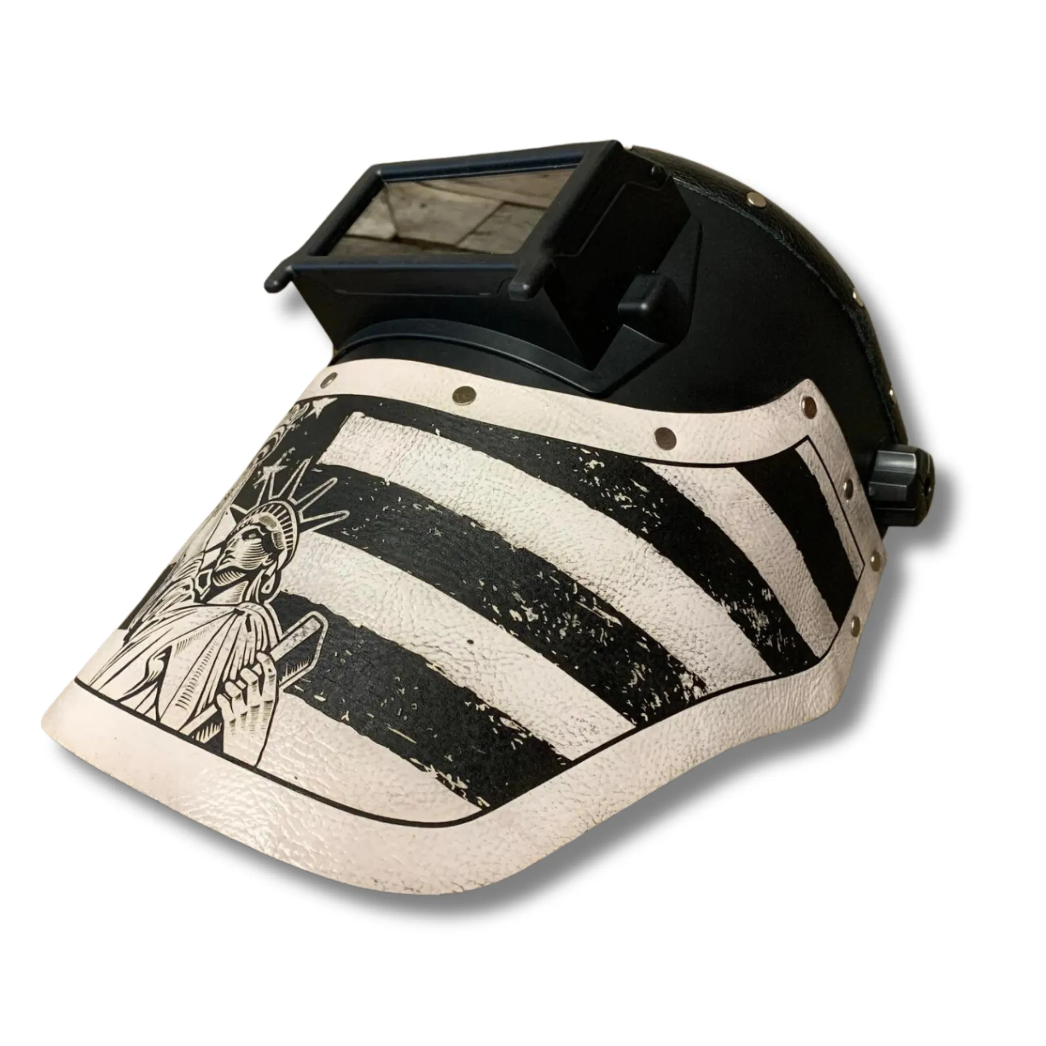 Outlaw Leather - Welding Hood - Statue of Liberty