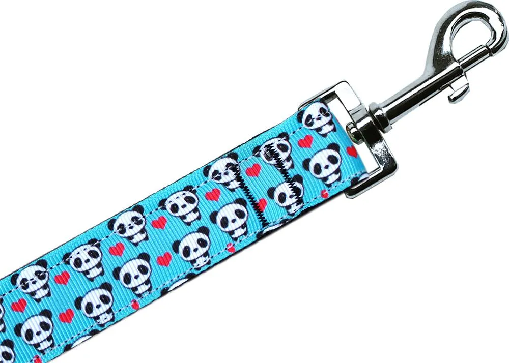 Panda Love Nylon Pet Leash 3-8in By 6ft