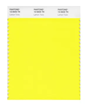 Pantone Nylon Brights Swatch Card 12-0645 TN (Lemon Tonic)