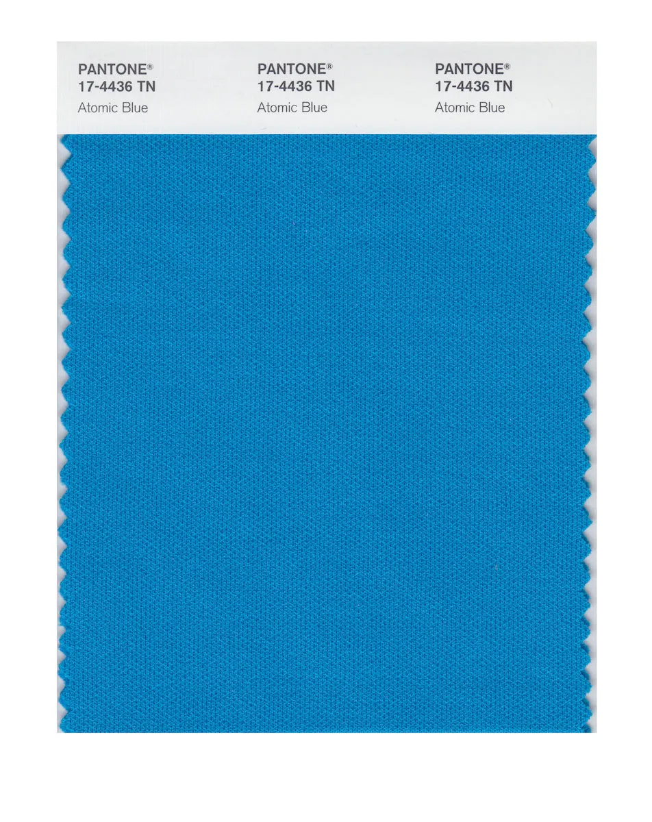 Pantone Nylon Brights Swatch Card 17-4436 TCX (Atomic Blue)