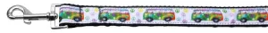 Peace Bus Nylon Dog Leash 5-8 Inch Wide 4ft Long