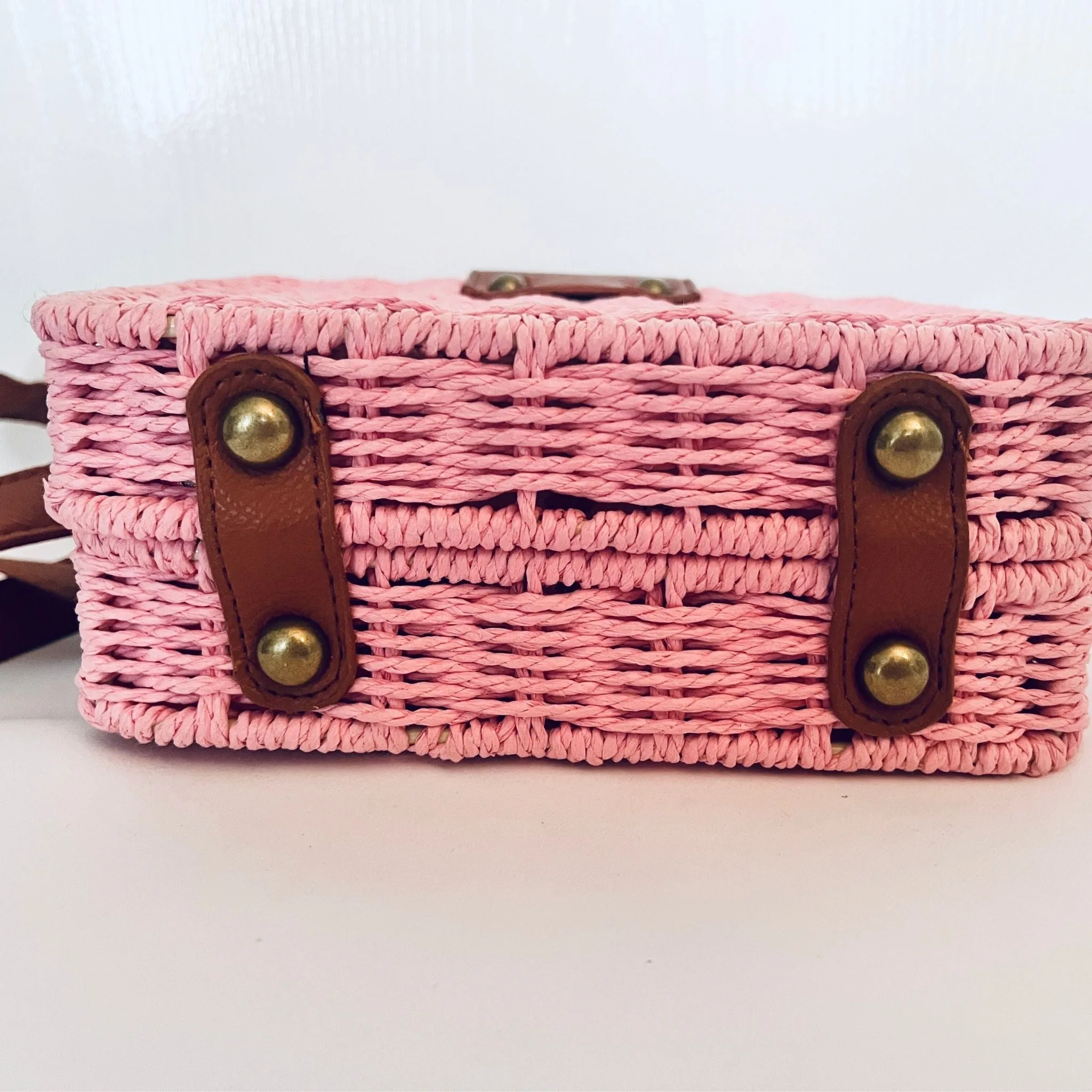 Pink EcoChic Woven Purse