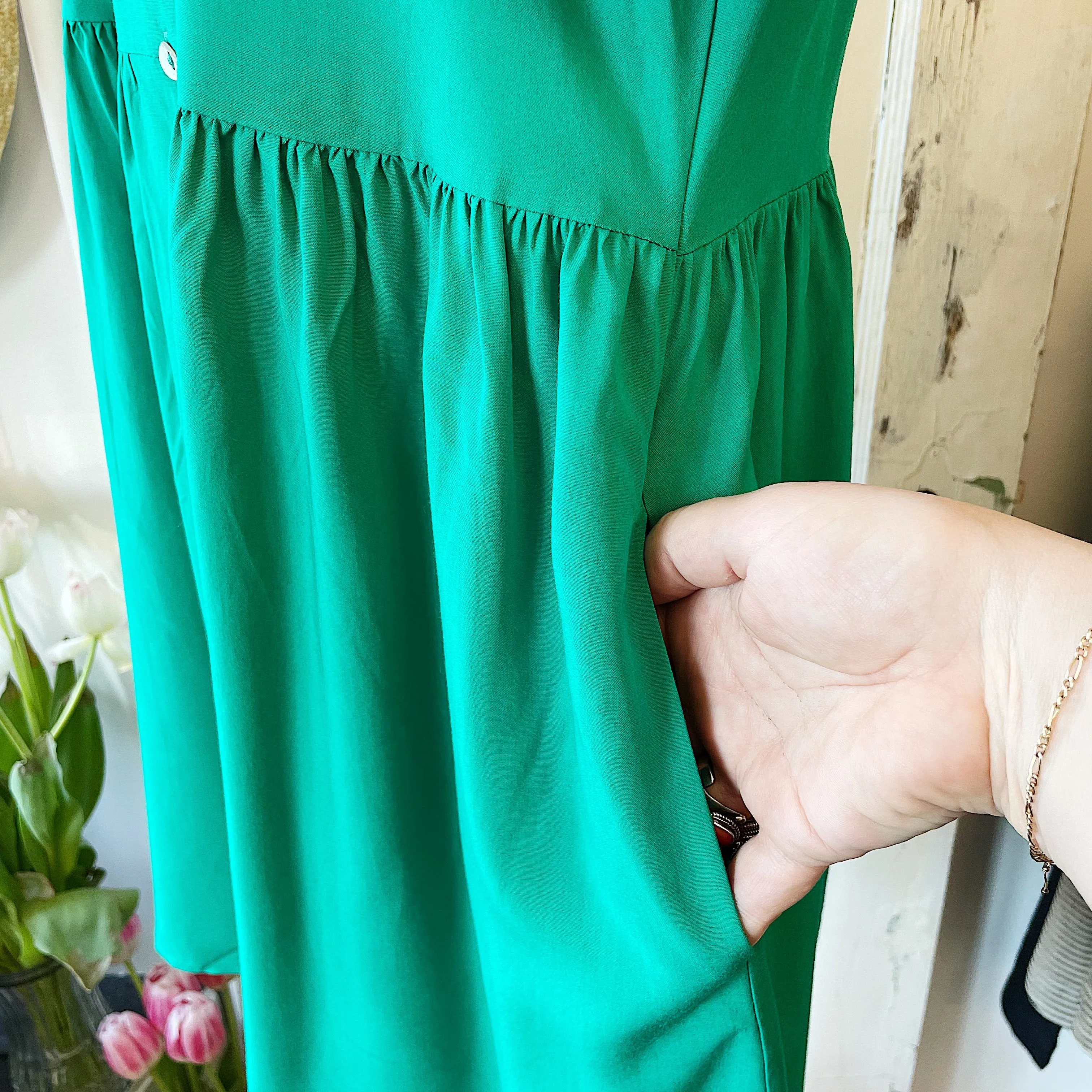 Pink Martini // Claudette Dress Green