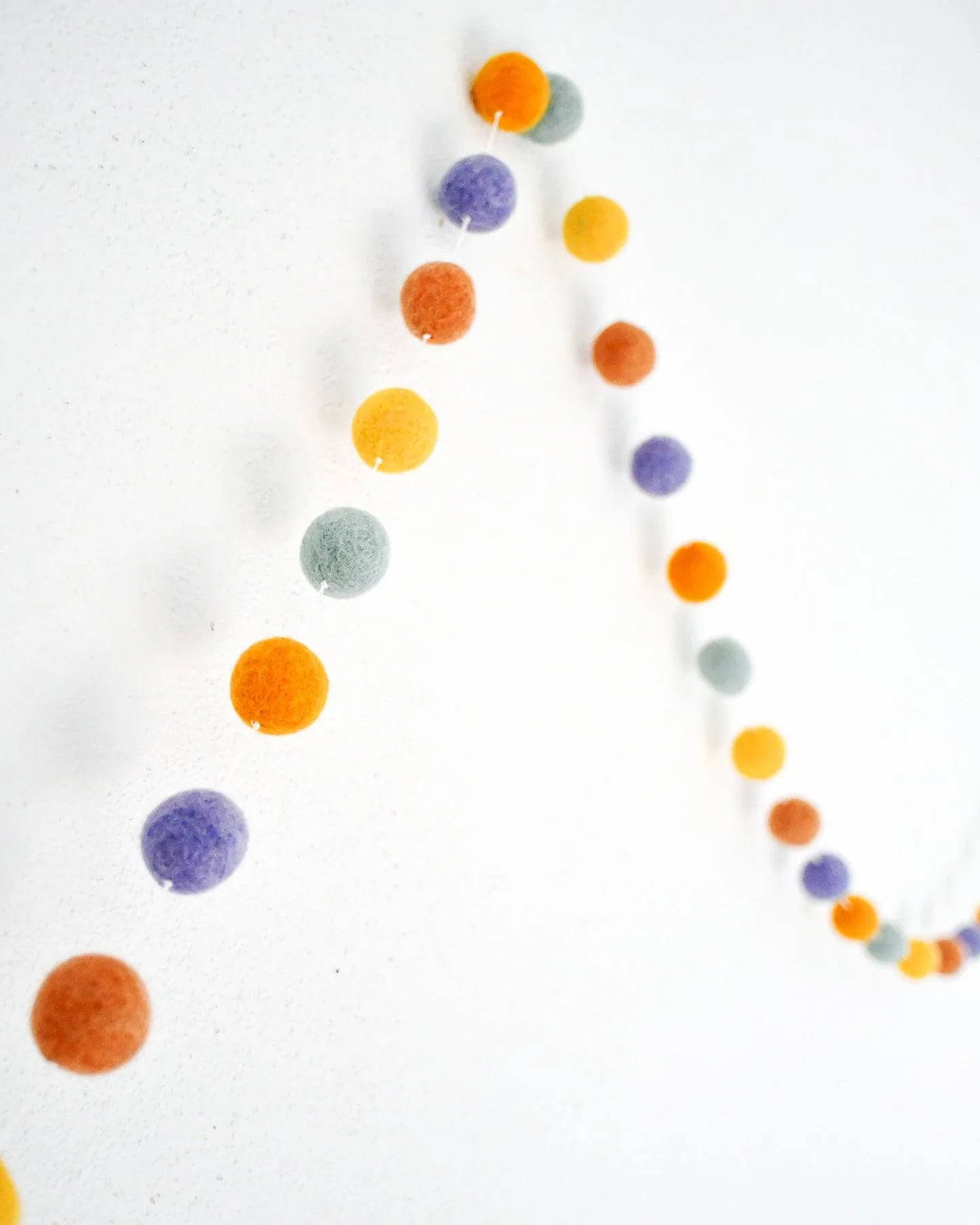 Pompom Felt Ball Garland - Summer