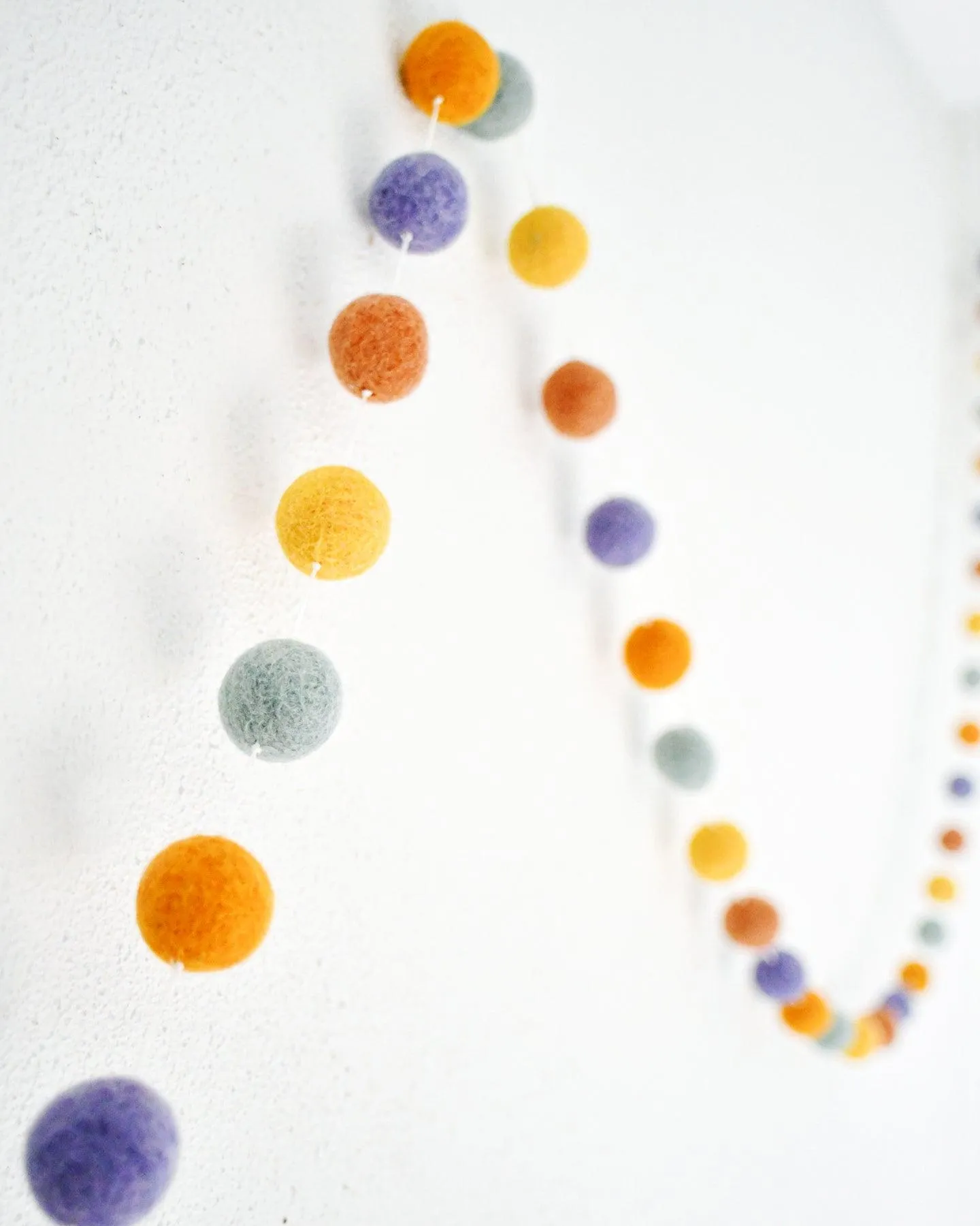 Pompom Felt Ball Garland - Summer