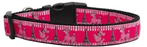 Poodles In Paris Nylon Cat Collar