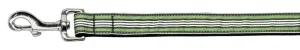 Preppy Stripes Nylon Ribbon Collars Green-White 1 wide 6ft Lsh