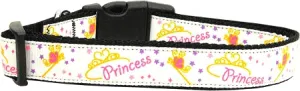 Princess Nylon Dog Collar Medium Narrow