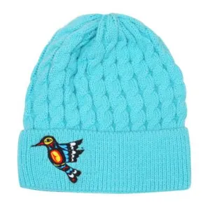 "Hummingbird" Embroidered Toque by Native artist, Francis Dick