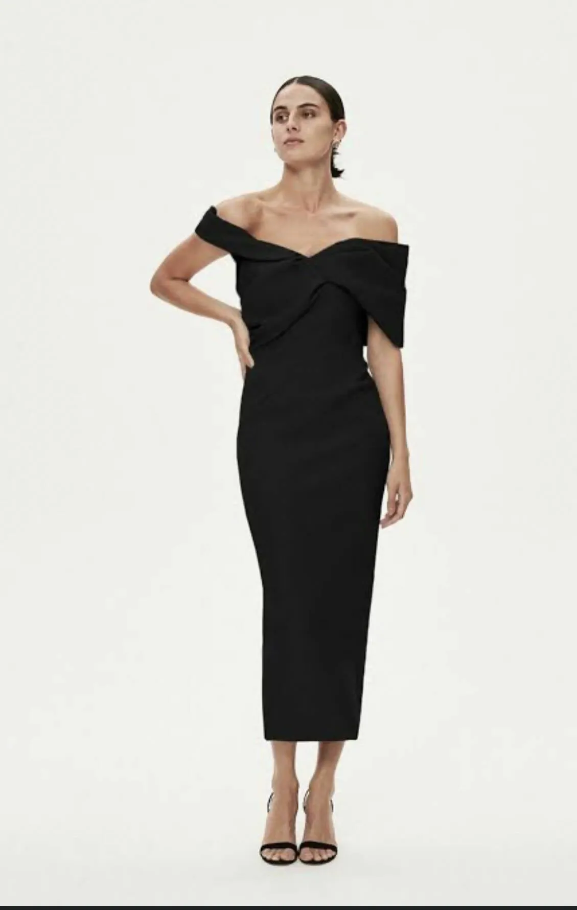 Rachel Gilbert Matteo Dress in Black Size 10