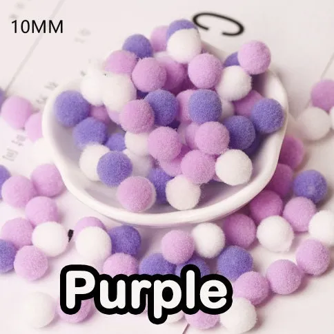 Rainbow Wool Felt Pompoms Wholesale -Felt Pom Poms Wholesale -  DIY Loose Felt Ball Garland - Wool Felt Balls - Choose Color Quantity