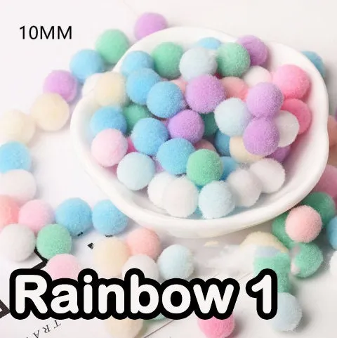 Rainbow Wool Felt Pompoms Wholesale -Felt Pom Poms Wholesale -  DIY Loose Felt Ball Garland - Wool Felt Balls - Choose Color Quantity