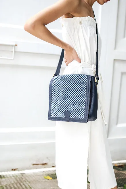 [Ready Today] Travel Bag Crossbody Monochrome Blue