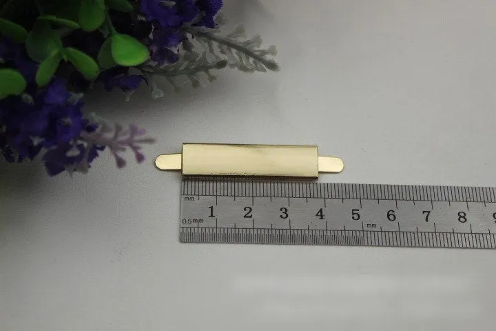 Rectangle Purse Label 2/20pcs Bag Hardware Charm Light Gold Handmade Purse Handbag Making Metal Decoration 38mm 1 1/2" Wholesale Supplies